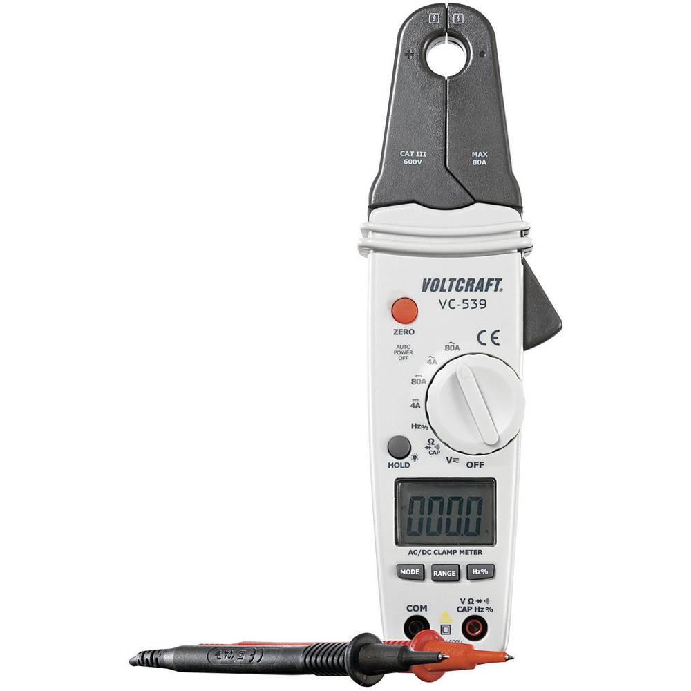 Image of VOLTCRAFT VC-539 Clamp meter CAT III 600 V Display (counts): 4000