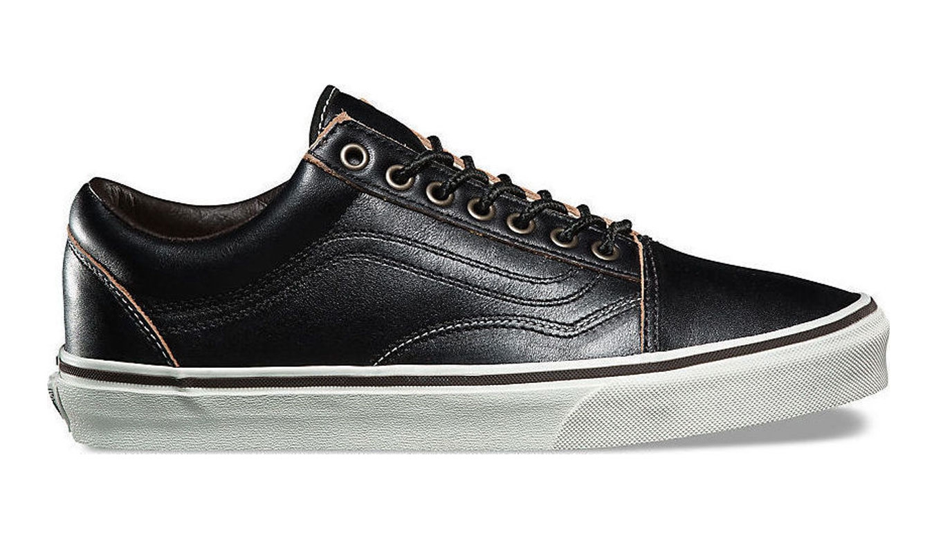 Image of Vans Old Skool All Black Leather RO