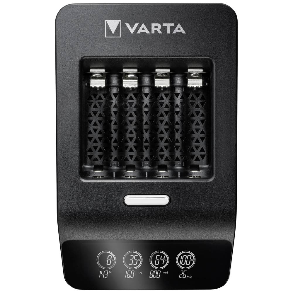 Image of Varta LCD Ultra Fast Ch+ 4x 56706 Charger for cylindrical cells NiMH AAA  AA