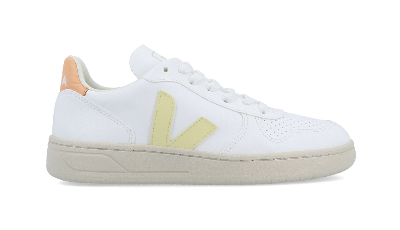 Image of Veja V-10 CWL WHITE SUN PEACH Women FR