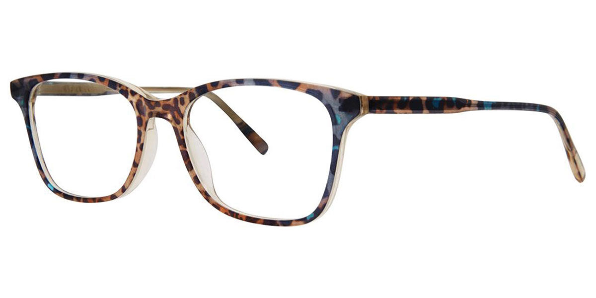 Image of Vera Wang V579 Azure Cheetah Óculos de Grau Tortoiseshell Masculino PRT