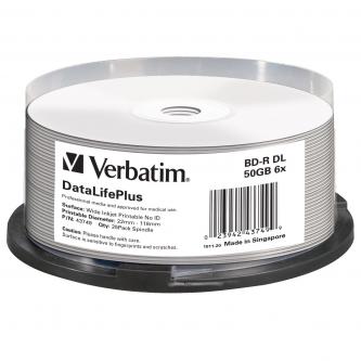 Image of Verbatim BD-R 50GB spindle 43749 6x 25-pack pro archivaci dat CZ ID 411602