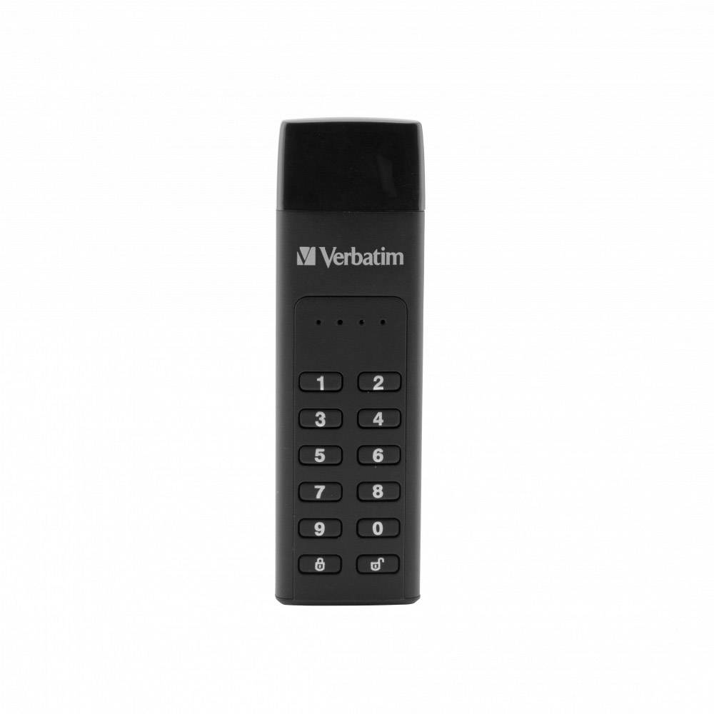 Image of Verbatim Keypad Secure USB stick 128 GB Black 49432 USB-CÂ®