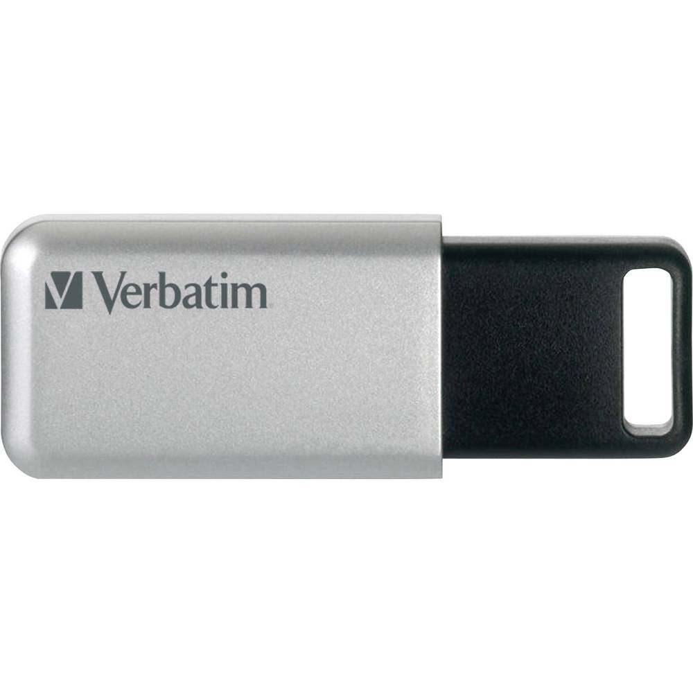 Image of Verbatim Secure Pro USB stick 64 GB Silver-black 98666 USB 32 1st Gen (USB 30)