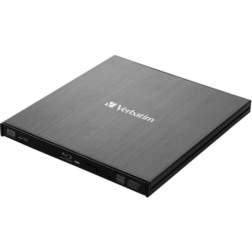 Image of Verbatim Slimline External Blu-ray writer Retail USB 32 1st Gen (USB 30) Black