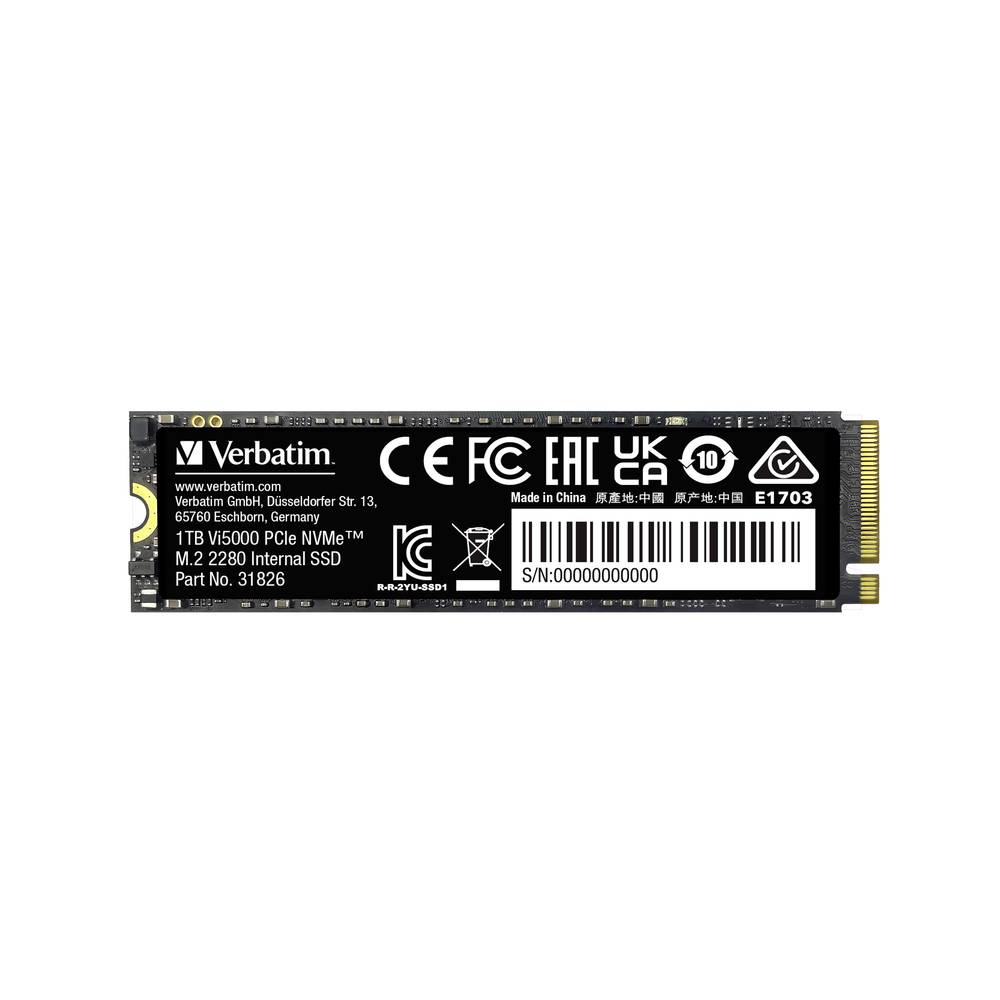 Image of Verbatim Vi5000 1 TB NVMe/PCIe M2 internal SSD M2 NVMe PCIe 40 x4 Retail 31826
