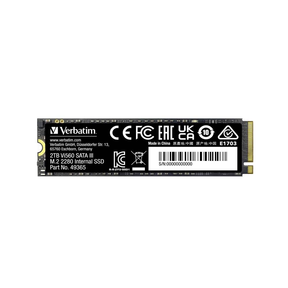 Image of Verbatim Vi560 S3 2 TB SATA M2 internal SSD 2280 M2 SATA 6 Gbps SATA III Retail 49365