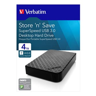 Image of Verbatim externí pevný disk Store N Save 35" USB 30 (32 Gen 1) 4TB 47685 černý PL ID 411855