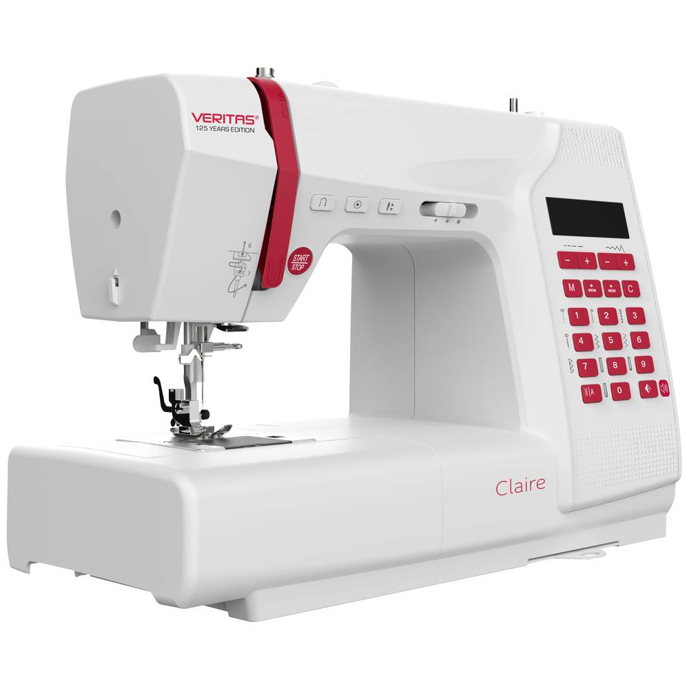 Image of Veritas Sewing machine Claire White Red
