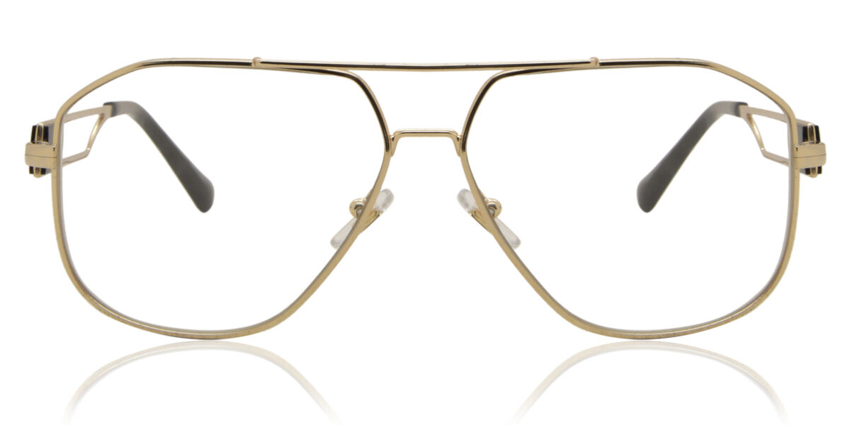 Image of Versace VE1287 Formato Asiático 1002 Óculos de Grau Dourados Masculino BRLPT