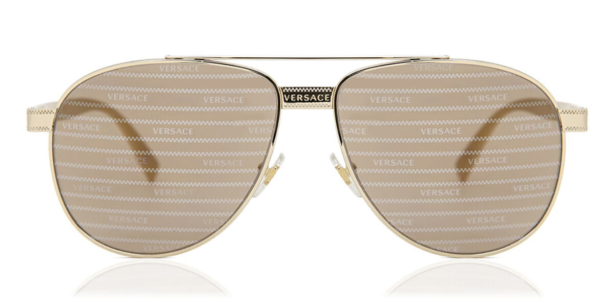 Image of Versace VE2209 1252V3 Óculos de Sol Dourados Masculino BRLPT