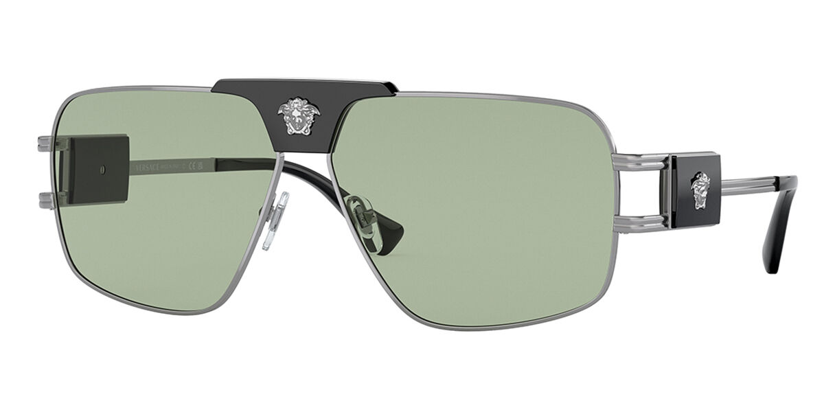 Image of Versace VE2251 Asian Fit 1001/2 Óculos de Sol Gunmetal Masculino PRT