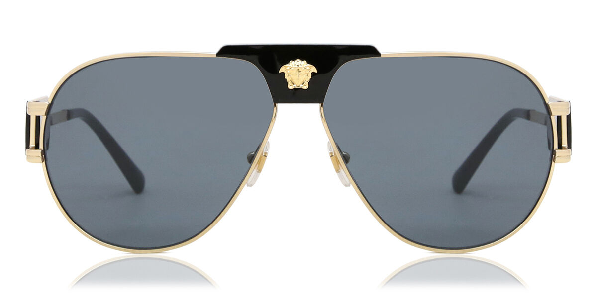 Image of Versace VE2252 Asian Fit 100287 Óculos de Sol Dourados Masculino PRT