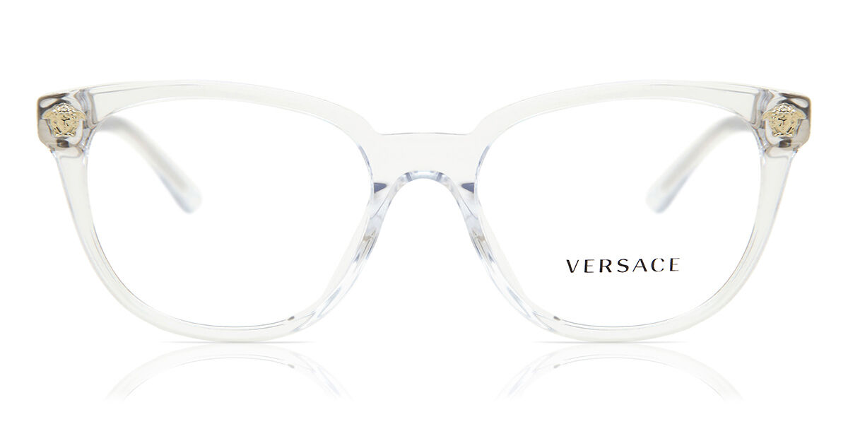 Image of Versace VE3242A Asian Fit 148 54 Genomskinliga Glasögon (Endast Båge) Kvinna SEK