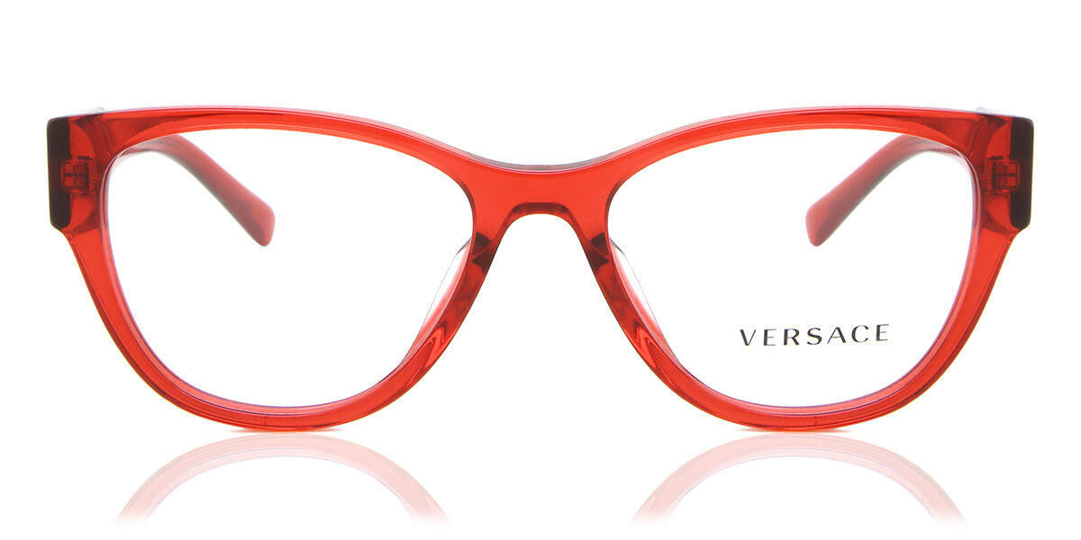 Image of Versace VE3281BA Asian Fit 5323 53 Röda Glasögon (Endast Båge) Kvinna SEK