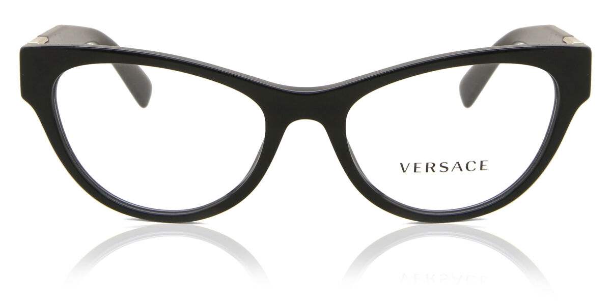 Image of Versace VE3296 GB1 Óculos de Grau Pretos Feminino PRT