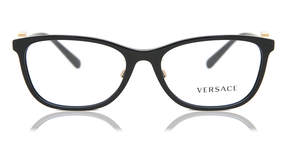 Image of Versace VE3297D Asian Fit GB1 55 Czarne Damskie Okulary Korekcyjne PL