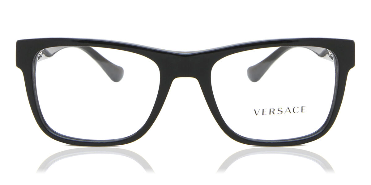 Image of Versace VE3303 GB1 Óculos de Grau Pretos Masculino PRT