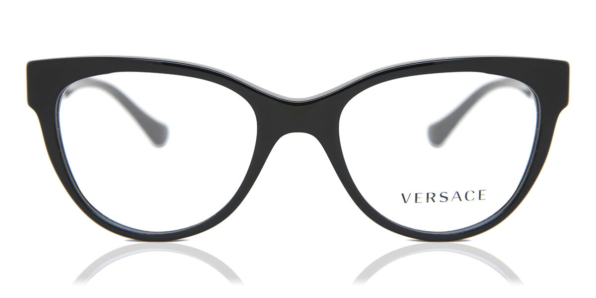 Image of Versace VE3304 GB1 Óculos de Grau Pretos Feminino PRT