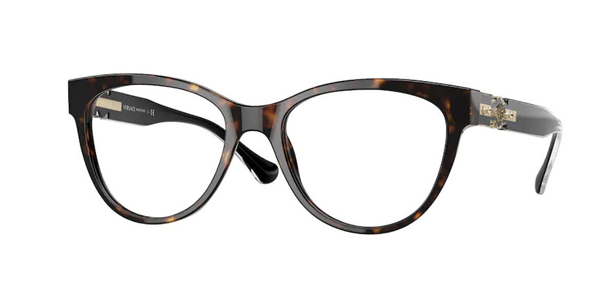 Image of Versace VE3304F Asian Fit 108 Óculos de Grau Tortoiseshell Feminino PRT