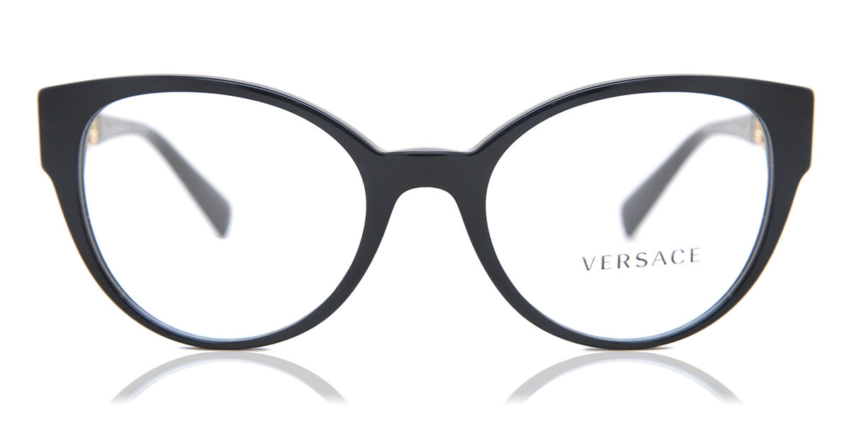 Image of Versace VE3307 GB1 Óculos de Grau Pretos Feminino BRLPT