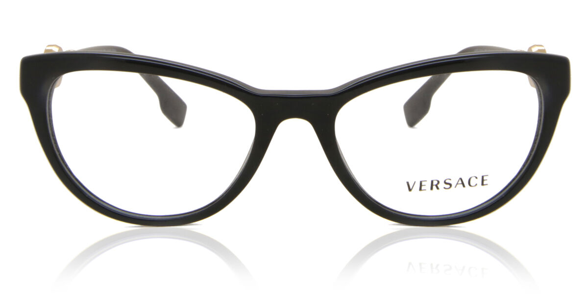 Image of Versace VE3311 GB1 Óculos de Grau Pretos Feminino BRLPT