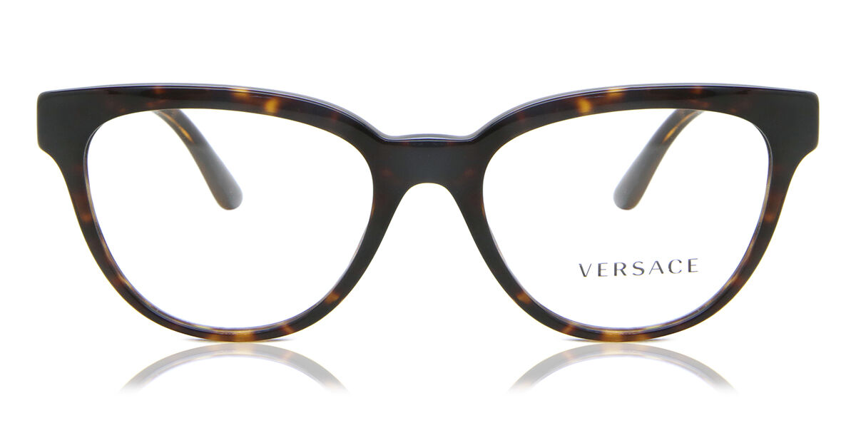 Image of Versace VE3315 108 Óculos de Grau Tortoiseshell Feminino PRT