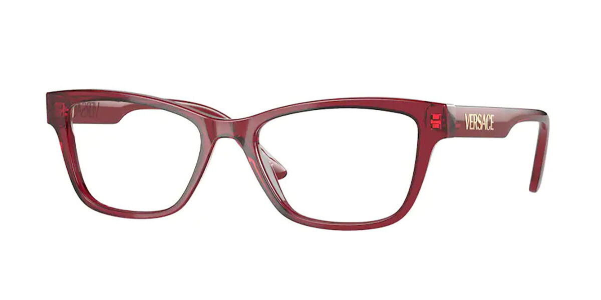 Image of Versace VE3316 388 Óculos de Grau Vermelhos Feminino BRLPT