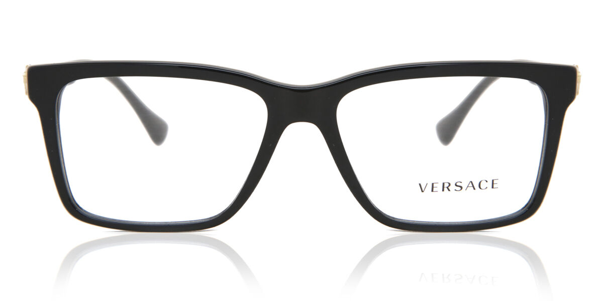 Image of Versace VE3328 GB1 Óculos de Grau Pretos Masculino BRLPT