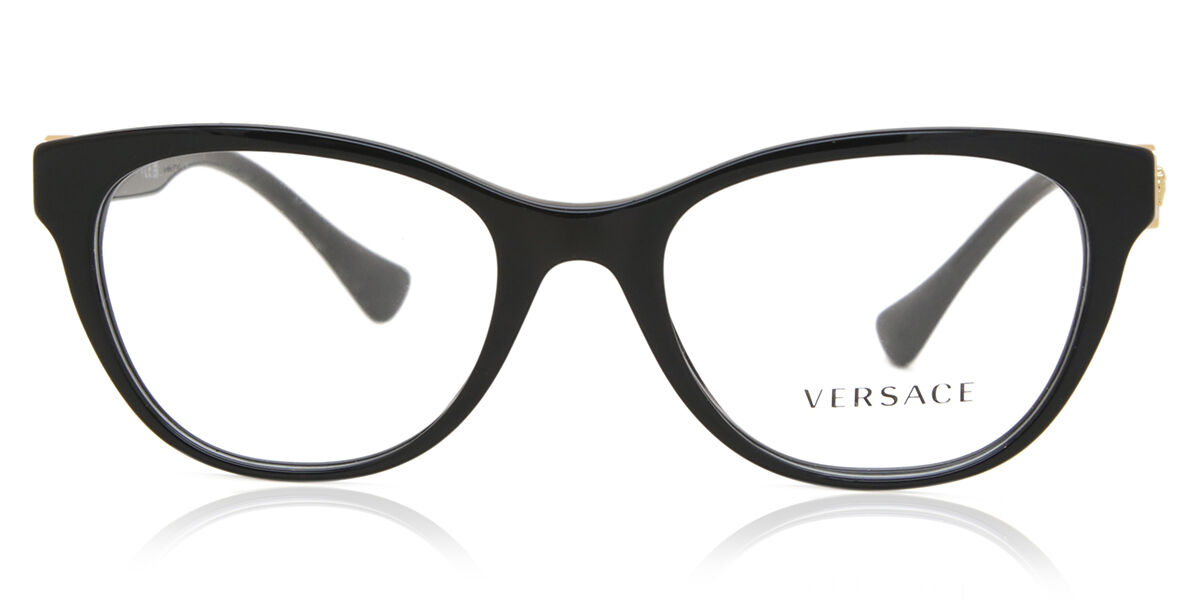Image of Versace VE3330 GB1 Óculos de Grau Pretos Feminino PRT