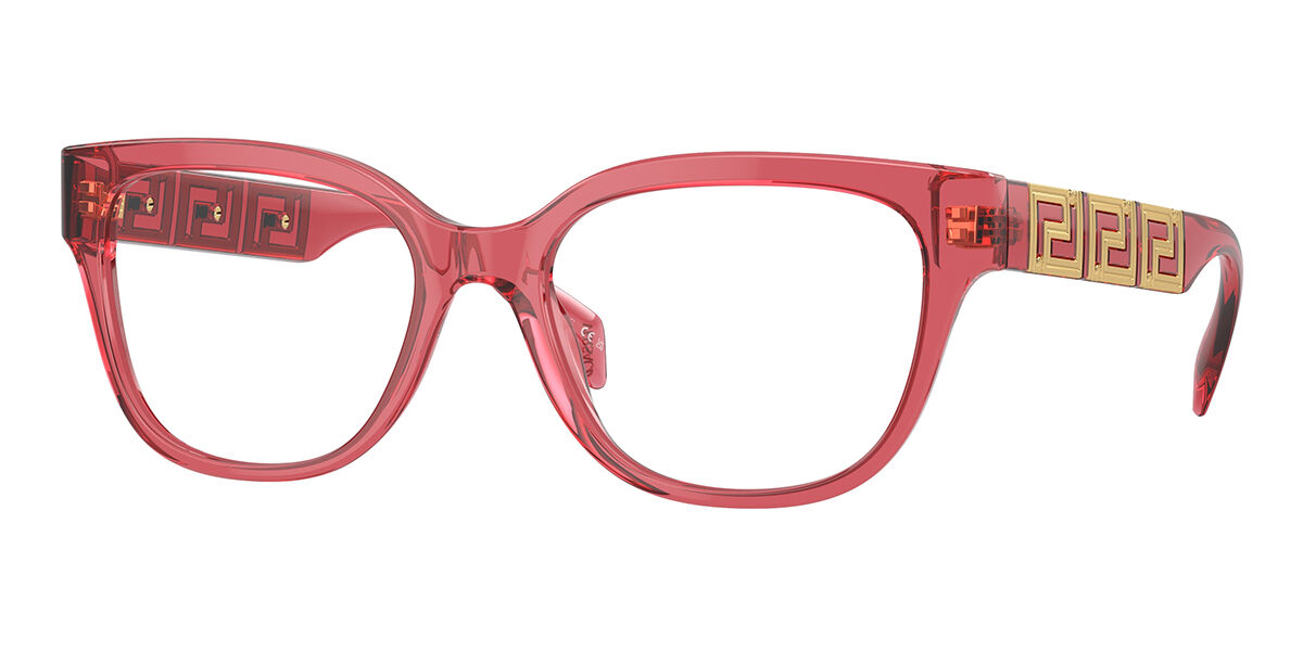 Image of Versace VE3338F Asian Fit 5409 Óculos de Grau Vermelhos Feminino PRT