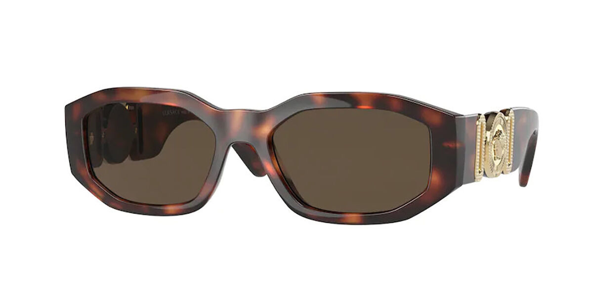 Image of Versace VE4361F Asian Fit 521773 Óculos de Sol Tortoiseshell Masculino PRT