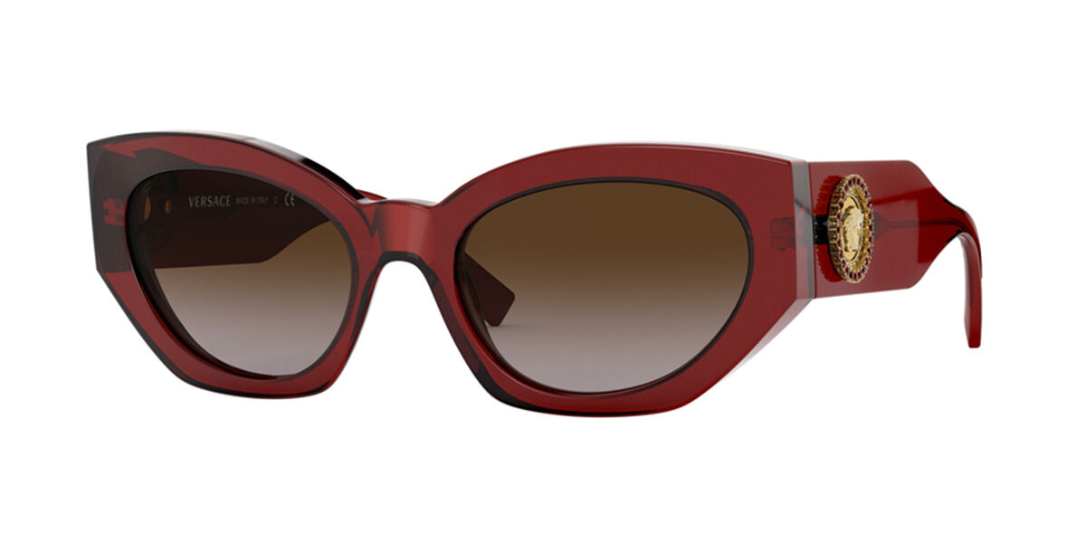 Image of Versace VE4376B Asian Fit 388/13 Óculos de Sol Vinho Feminino PRT