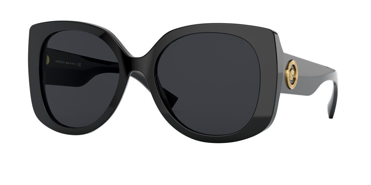 Image of Versace VE4387F Asian Fit GB1/87 Óculos de Sol Pretos Feminino PRT