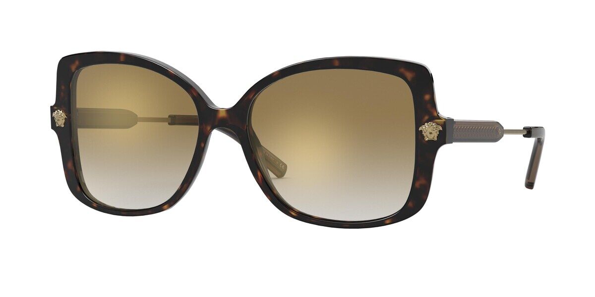 Image of Versace VE4390F Asian Fit 108/6E Óculos de Sol Tortoiseshell Feminino PRT