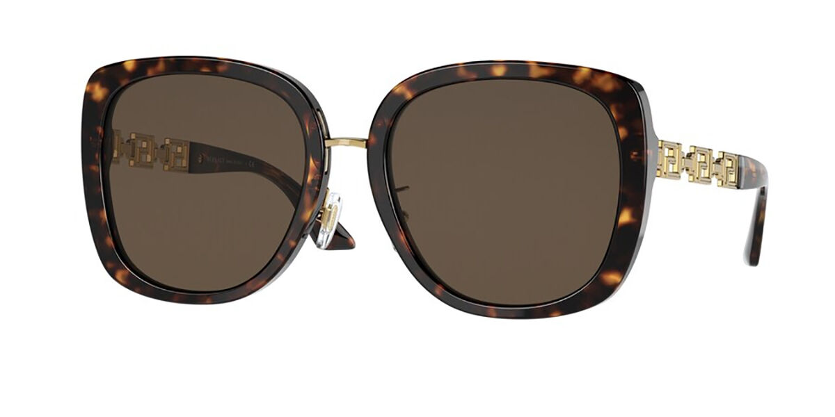 Image of Versace VE4407D Asian Fit 108/73 Óculos de Sol Feminino Tortoiseshell BRLPT