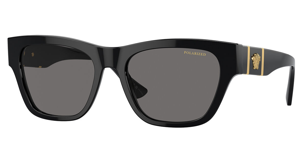 Image of Versace VE4457 Polarized GB1/81 55 Lunettes De Soleil Homme Noires FR