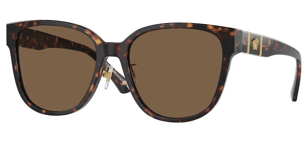 Image of Versace VE4460D Asian Fit 108/73 Óculos de Sol Feminino Tortoiseshell BRLPT