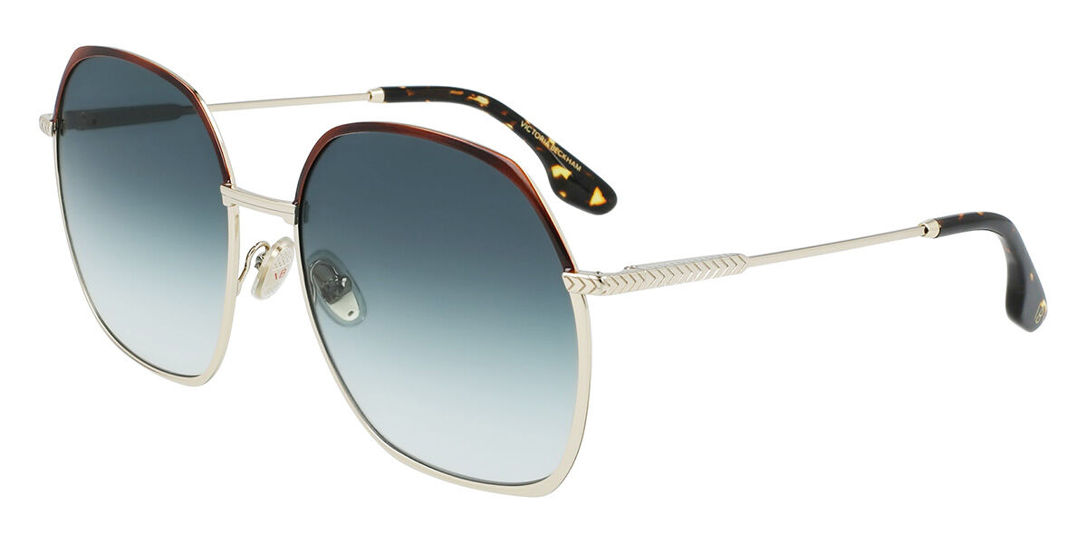 Image of Victoria Beckham VB206S 726 Óculos de Sol Dourados Feminino BRLPT