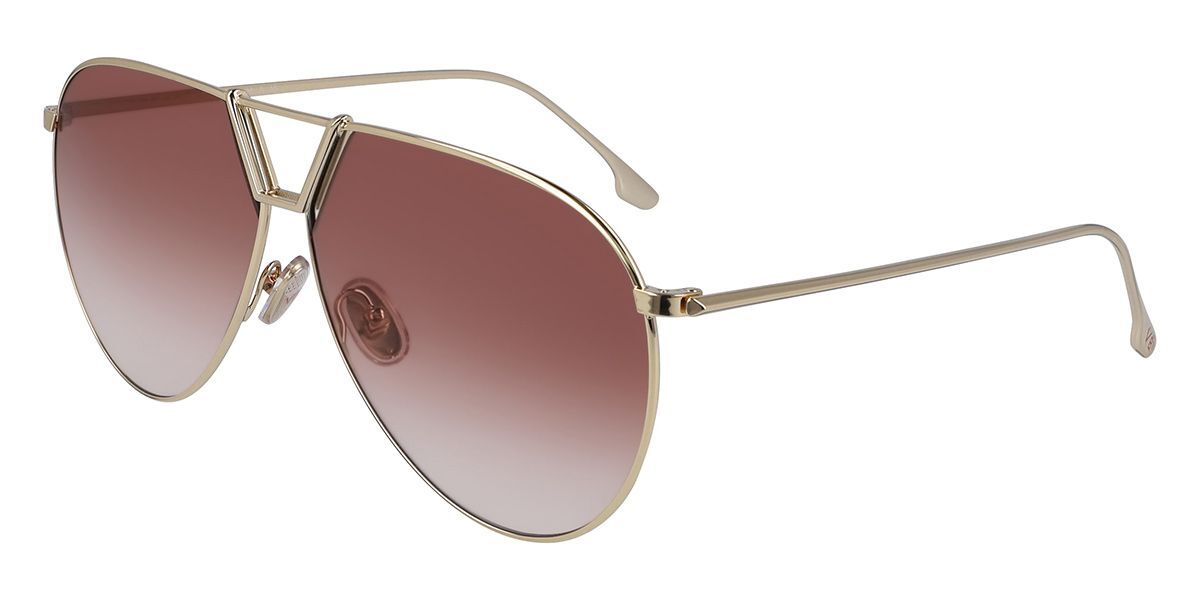 Image of Victoria Beckham VB208S 712 Óculos de Sol Dourados Feminino BRLPT