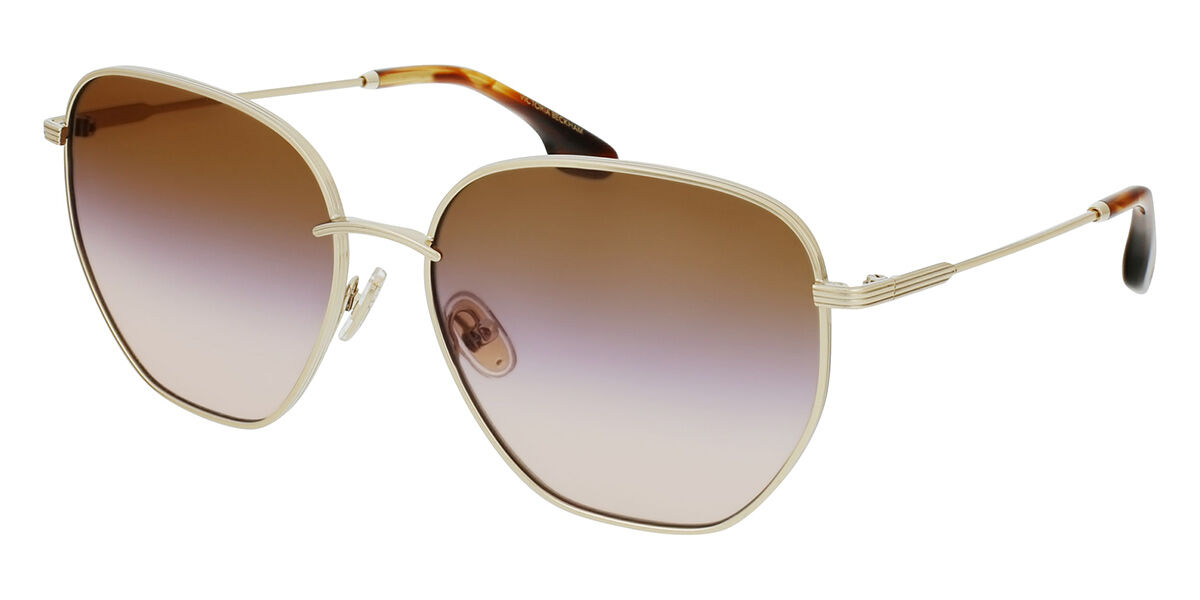 Image of Victoria Beckham VB219S 729 Óculos de Sol Feminino Dourados BRLPT