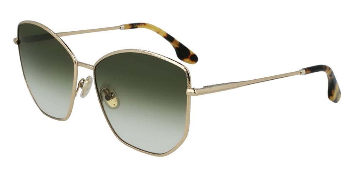 Image of Victoria Beckham VB225S 700 Óculos de Sol Dourados Masculino PRT