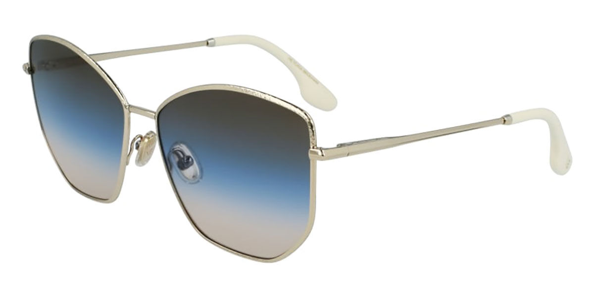 Image of Victoria Beckham VB225S 734 Óculos de Sol Dourados Masculino BRLPT