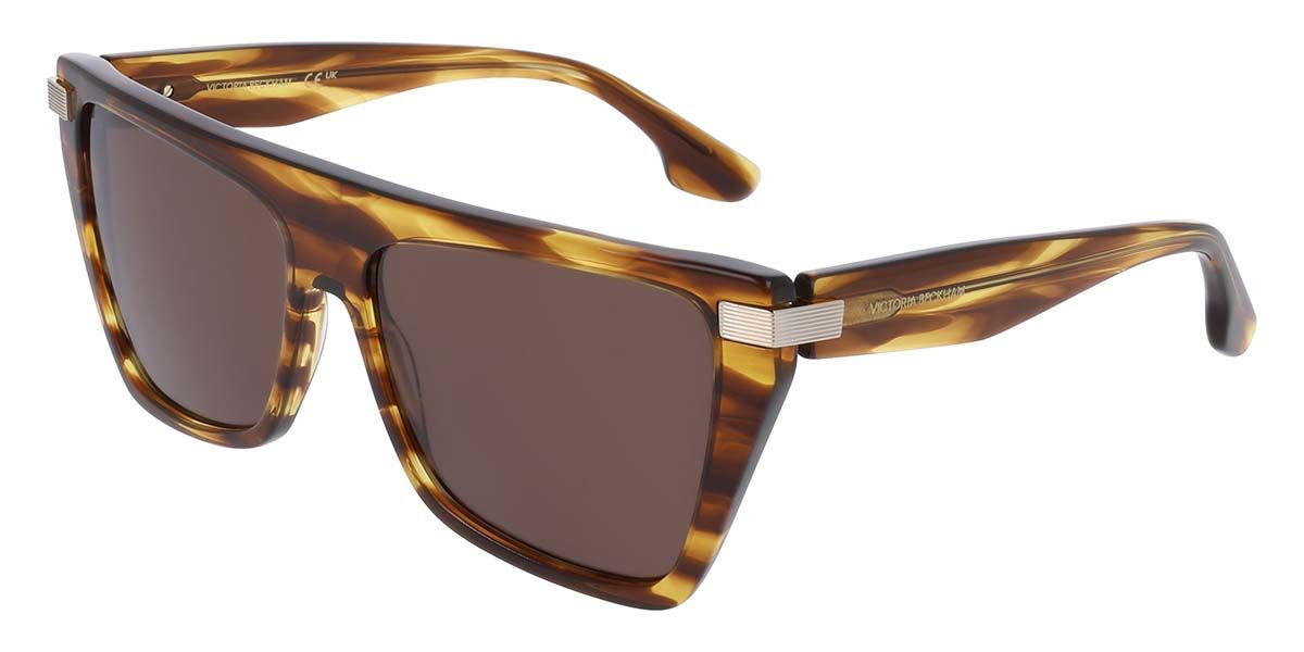 Image of Victoria Beckham VB684S 224 57 Lunettes De Soleil Femme Marrons FR