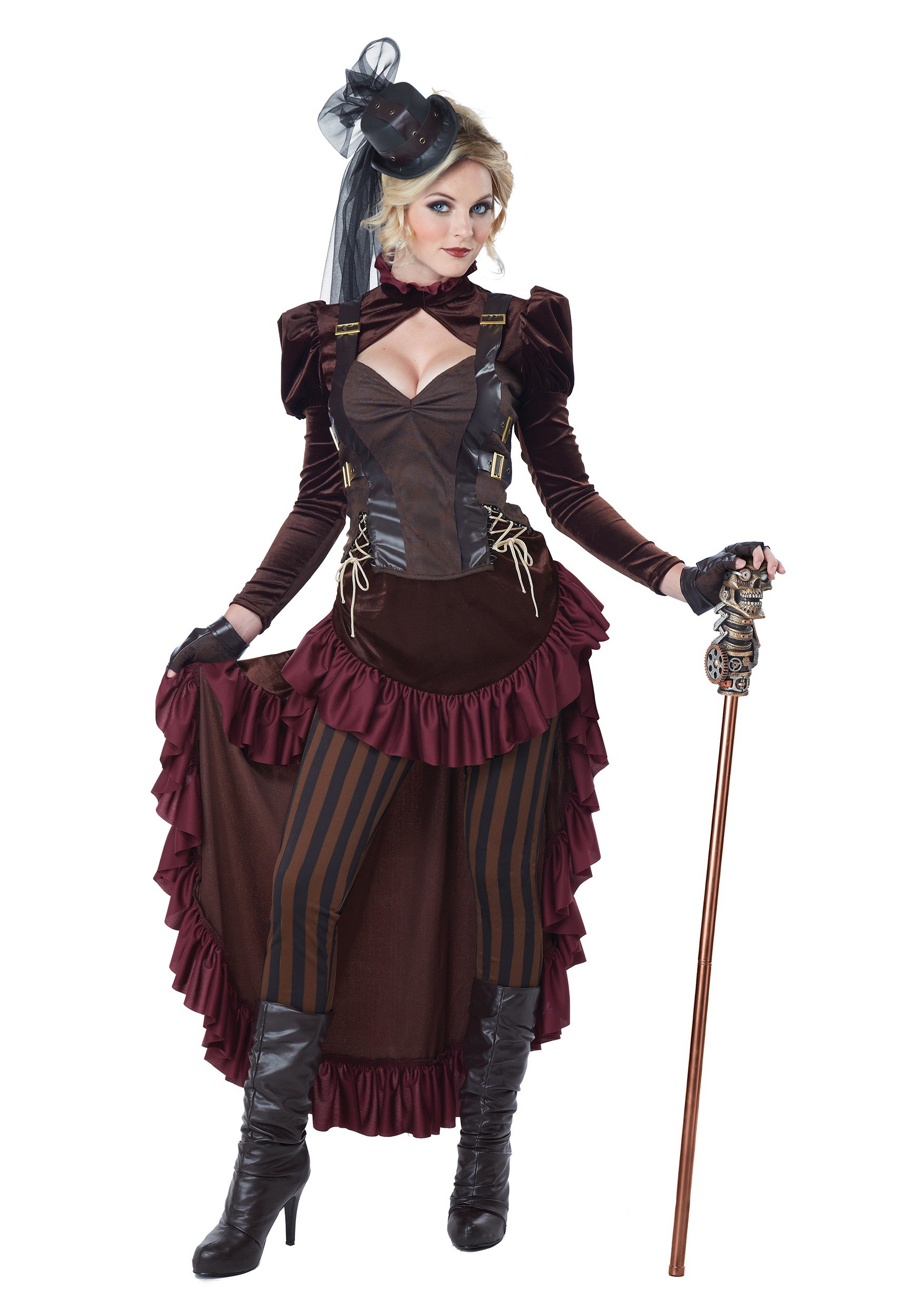 Image of Victorian Steampunk Women's Costume ID CA01573-XS