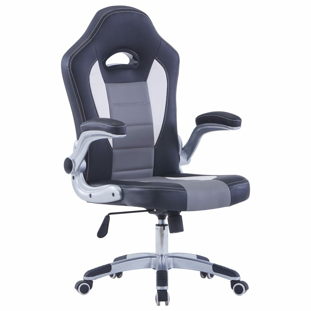 Image of VidaXL Gaming Chair Racing Chair Height Adjustable Armrest Office High Back 360°Swivel for Home Office Faux Leather