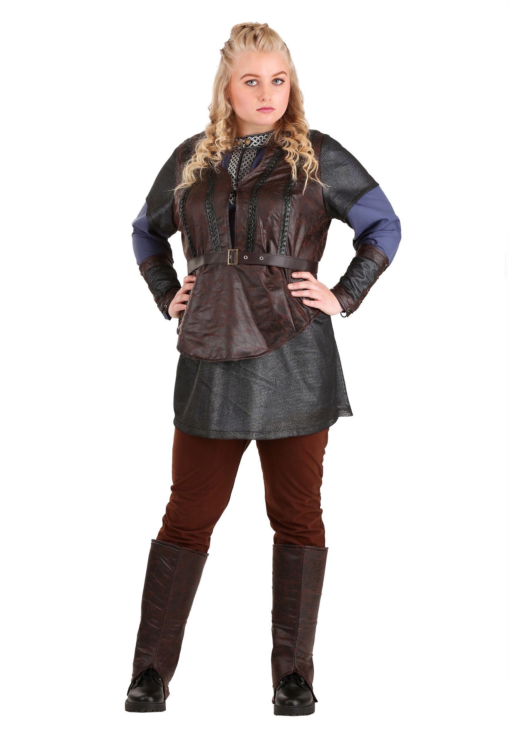 Image of Vikings Plus Size Women's Lagertha Lothbrok Costume ID FUN6734PL-3X