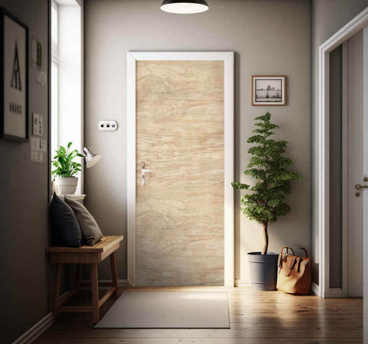 Image of Vinilo decorativo para puerta textura madera
