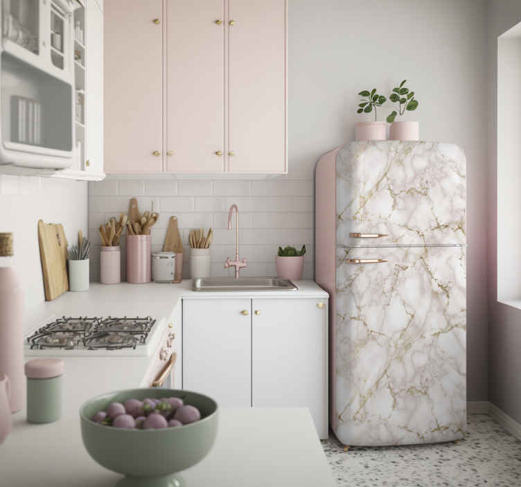 Image of Vinilo textura pink marble