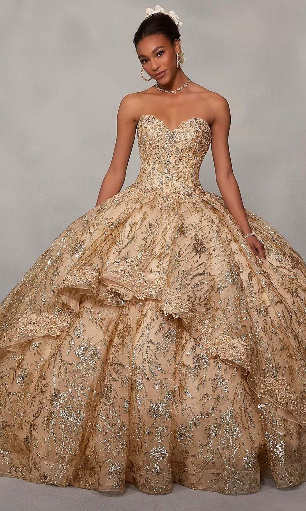 Image of Vizcaya by Mori Lee - 34055 Sweetheart Natural Ball Gown